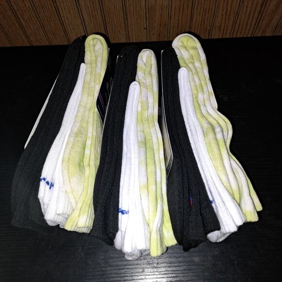 3 Pk Champion Cushioned Crew Socks Dry Mens Size 6-12 Tie Dye 3 Pairs Per Pk - Picture 2 of 5